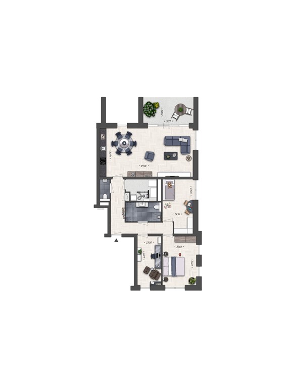 mediumsize floorplan